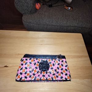 Vera Bradley colorful wristlet no strap. One small rub on the strap loop.